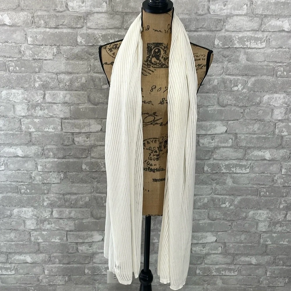A New Day Ivory Knit Scarf